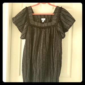 Black and White Striped Dress